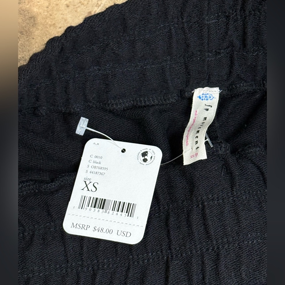 💫FP Movement by Free People Sunny Skinny Black Sweatpants, NWT, XS - Picture 9 of 12